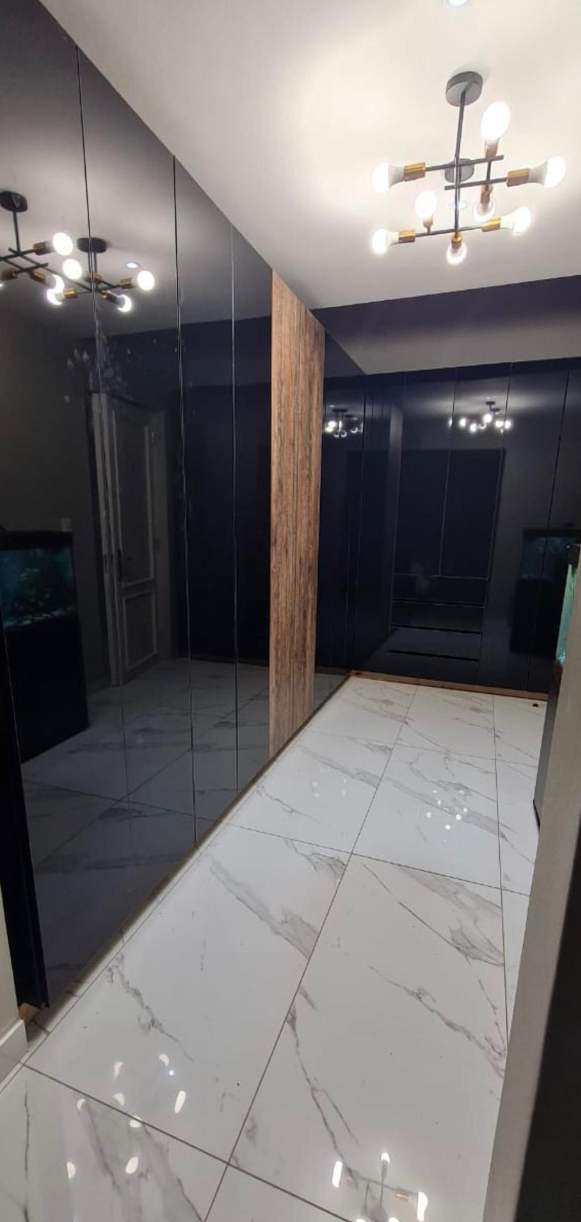 Custom cabinetry and stone tops